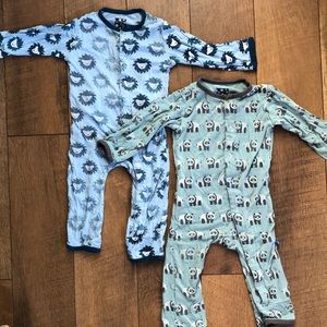 2 kickee pants coveralls! 6-12 months